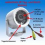 Mikro wetterfeste Farb Kamera 801 Infrarot