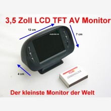 3,5 Zoll Monitor Audio Video Farb 16:9 TFT LCD Bildschirm
