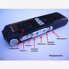 Mini Digital Diktierger�t 2GB mit Lautsprecher und Spracherkennung!