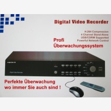 6 Kanal H.264 DVR Kamera Recorder max. 1000 GB
