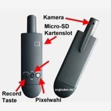 Superkleine Mikro Kamera mit Ton, hoher Aufl�sung, und Micro-SD Karte!