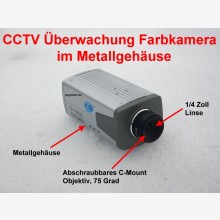 CCD Farb Kamera 816 Metallgeh�use !