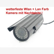 Profi wetterfeste WLAN Netzwerk IP Kamera m. Nachtsicht