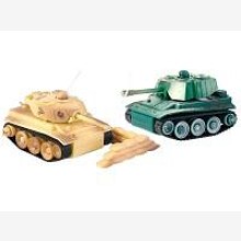 2er-Set funkgesteuerte Mini-Panzer mit Infrarot-Schuss!