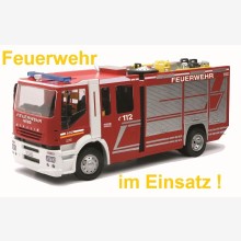 Funkgesteuert: RC Iveco Stralis Feuerwehr Auto Firemen!