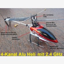 4-Kanal Alu Shark Helikopter 2,4 GHz Single Rotor im Alukoffer!
