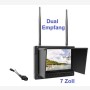 FPV Komplettset: Eagle1 5,8 GHz Funkkamera mit 7 Zoll HD Flight FPV Monitor 32 Kanal mit Recordfunktion und Akku integriert!