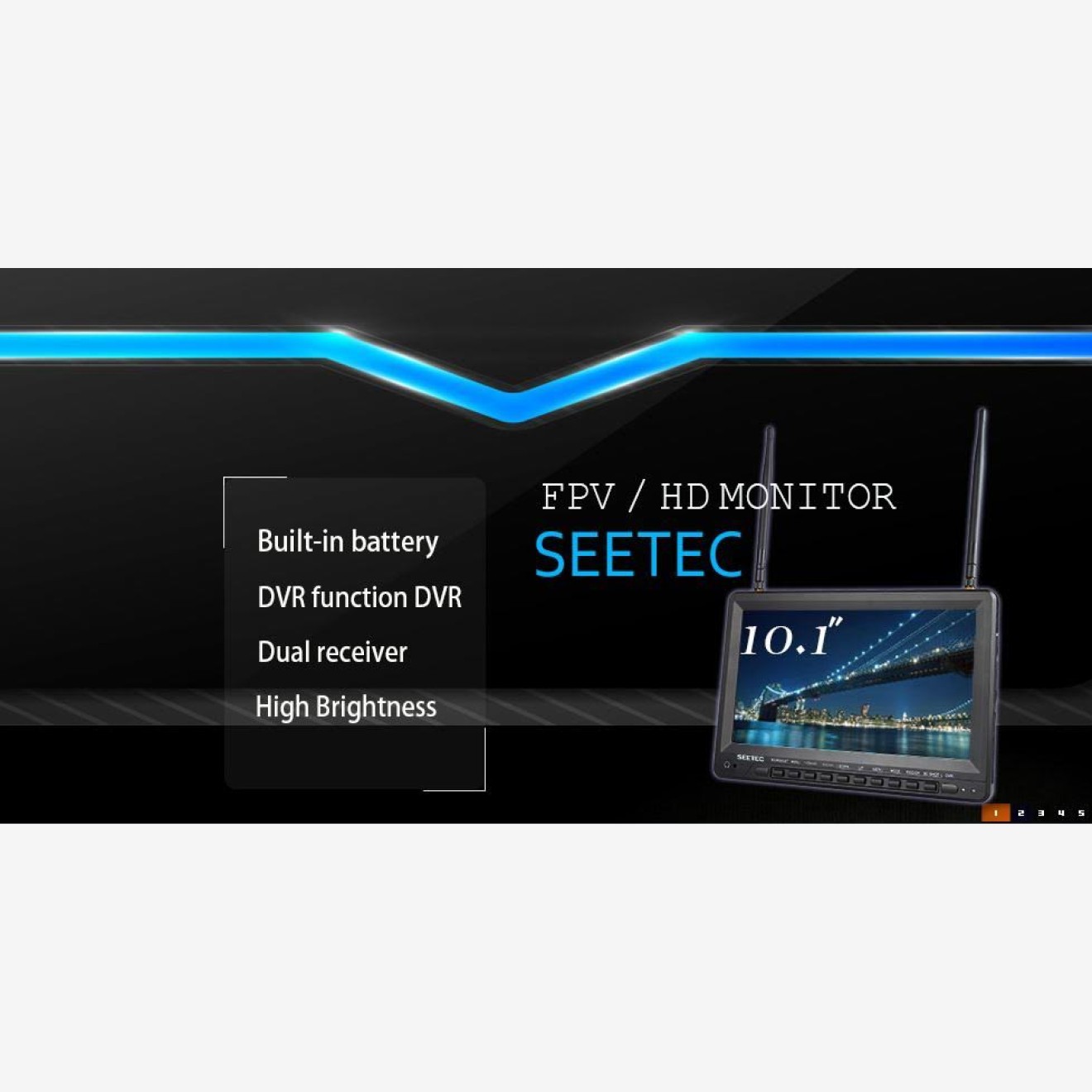 10,1 Zoll HD Flight FPV Monitor 32 Kanal Bildschirm mit Recordfunktion und Akku integriert! 10,1 Zoll HD Flight FPV Monitor 32 Kanal Bildschirm mit Recordfunktion und Akku integriert!