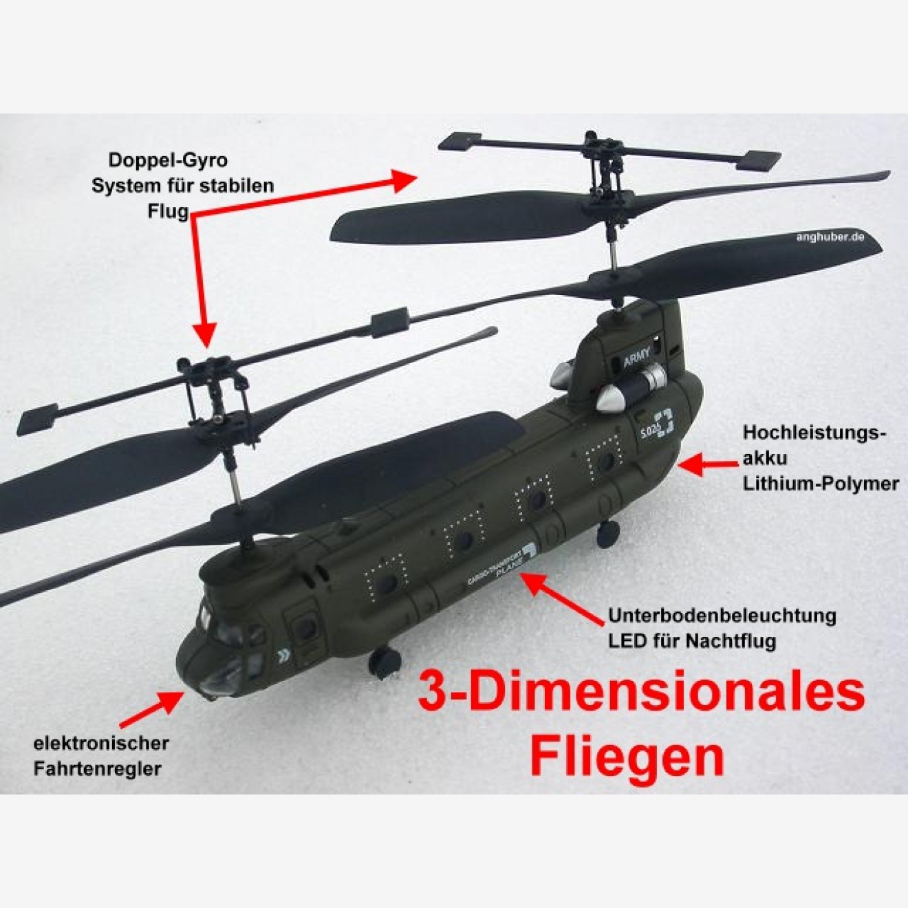 RC Indoor CH-47 Chinook Hubschrauber Helikopter US Army RC Indoor CH-47 Chinook Hubschrauber Helikopter US Army