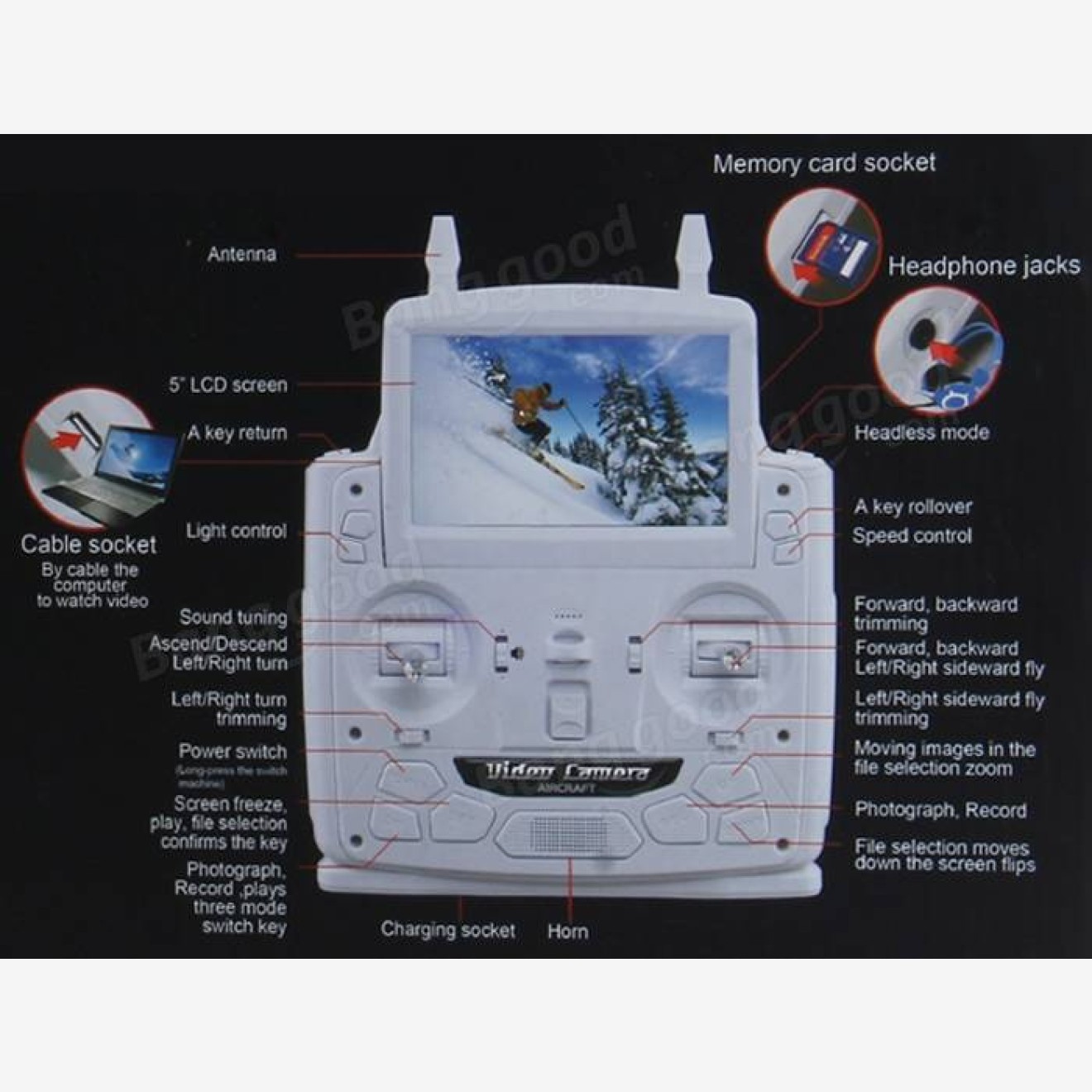 5,8 GHz X6 Follower Multikopter Dual 2,4 & 5,8 GHz mit Live-Video Übertragung Drohne! 5,8 GHz X6 Follower Multikopter Dual 2,4 & 5,8 GHz mit Live-Video Übertragung Drohne!